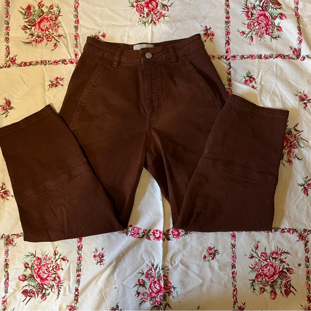 Everlane Utility Barrel Pant, in Rosewood sz 0